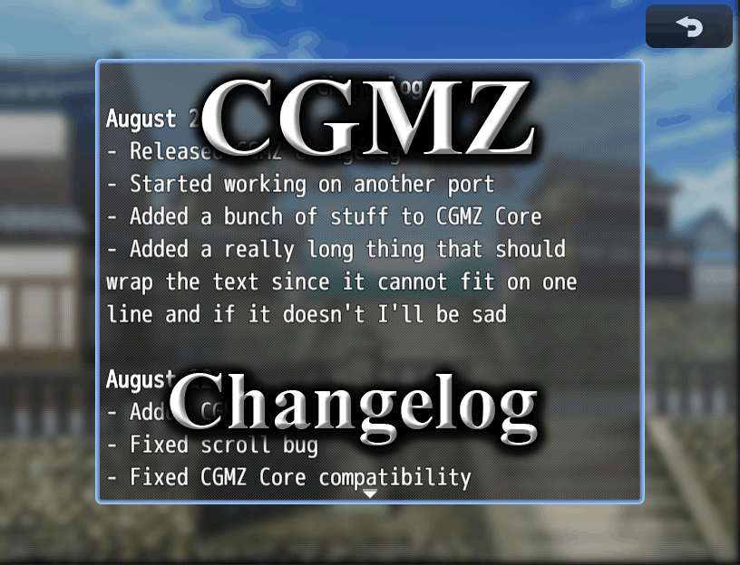 Games like [CGMZ] Changelog for RPG Maker MZ