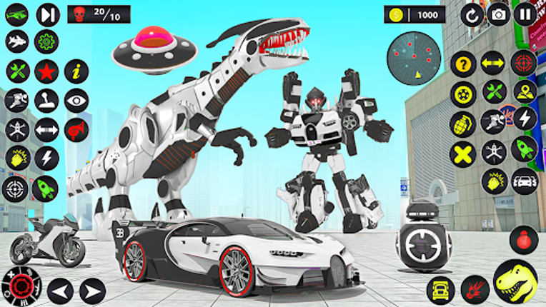 Dino Robot Car Transform Games Image