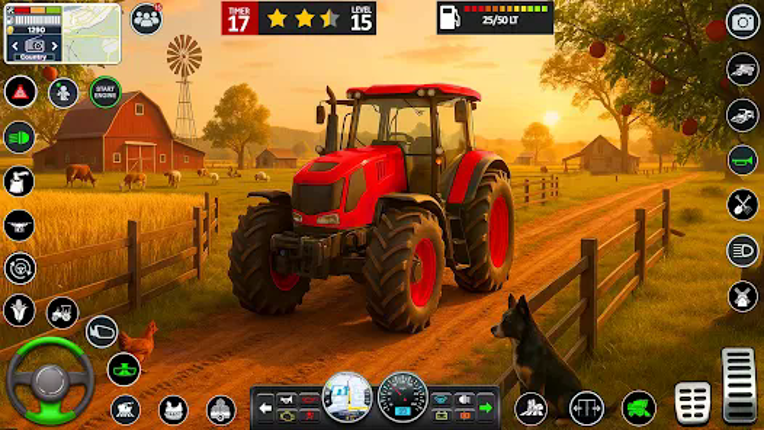 Big Farming Tractor Game 3D screenshot