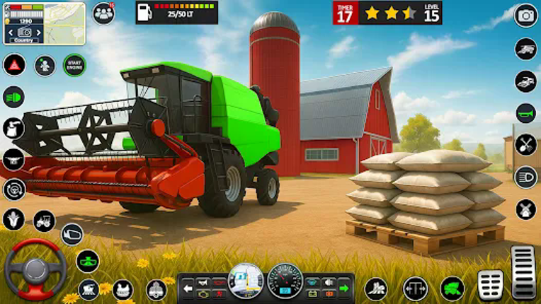 Big Farming Tractor Game 3D screenshot