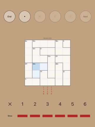 Opdoku = Calcudoku + Mathdoku Image