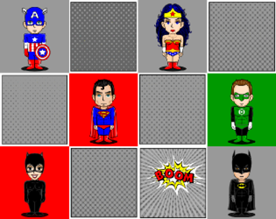 Superhero Memory Match Image