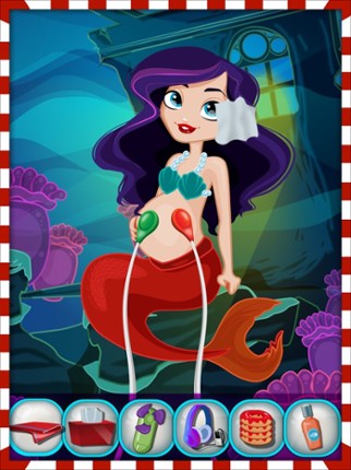 Mommy's Mermaid Newborn Baby Christmas Fun Salon screenshot