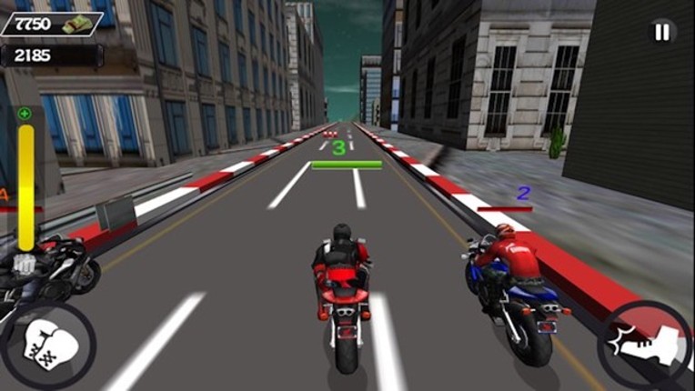 Motorcycle  Race Stunt Attack 3d Image