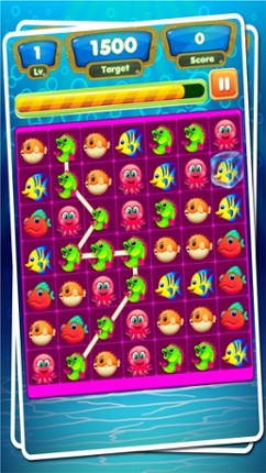 Ocean Fish Mania - Best Ocean Blast Match 3 Game screenshot