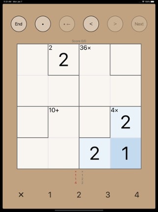 Opdoku = Calcudoku + Mathdoku Image