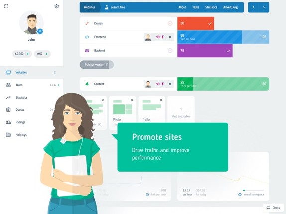 Web Tycoon – online strategy screenshot