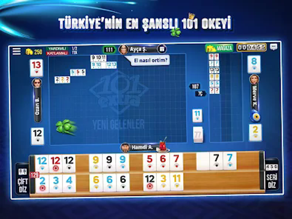 101 Yüzbir Okey Extra - Online screenshot