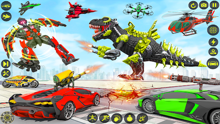 Dino Robot Car Transform Games screenshot