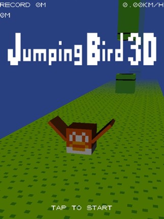 Jumping Bird 3D Image