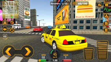 NYC Fastlane Taxi Driver Image