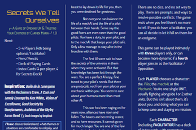 Secrets We Tell Ourselves screenshot