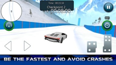 Snow Glide Car Driver Image