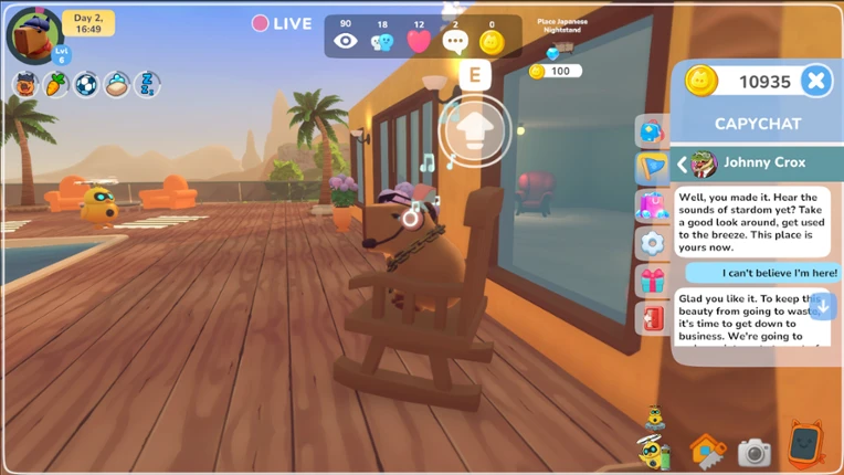 Capybara Hot Tub screenshot
