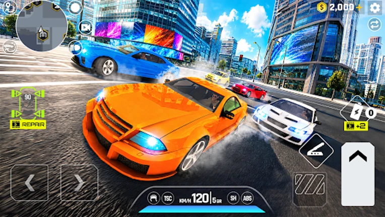 Car Driving Traffic Race Image