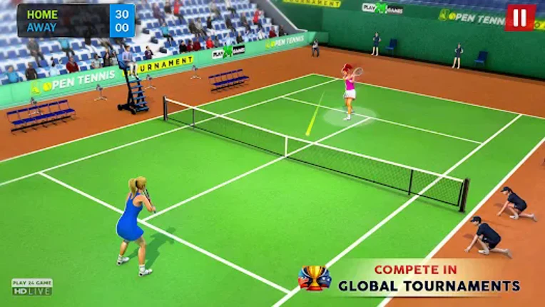 Open Tennis Tournament Game screenshot