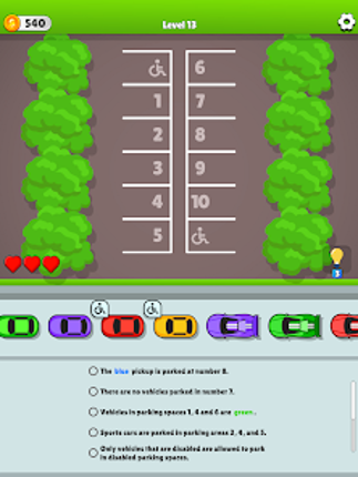 Parking Lot - Logic Puzzle screenshot