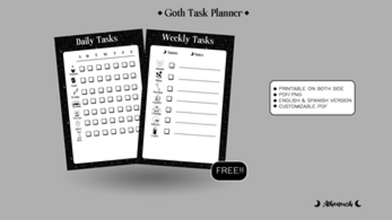 Goth Task Planner Image