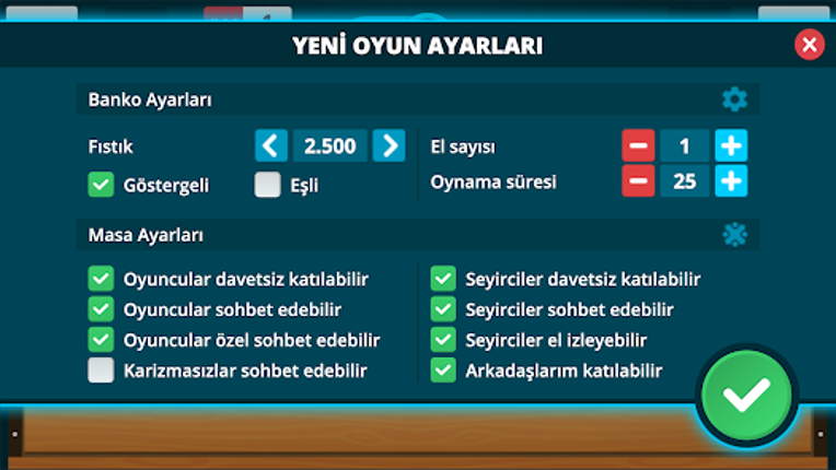 Okey & Banko screenshot