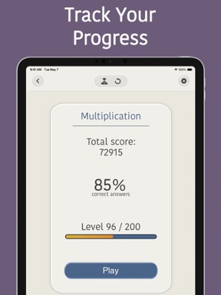 Mental Math Practice Games screenshot