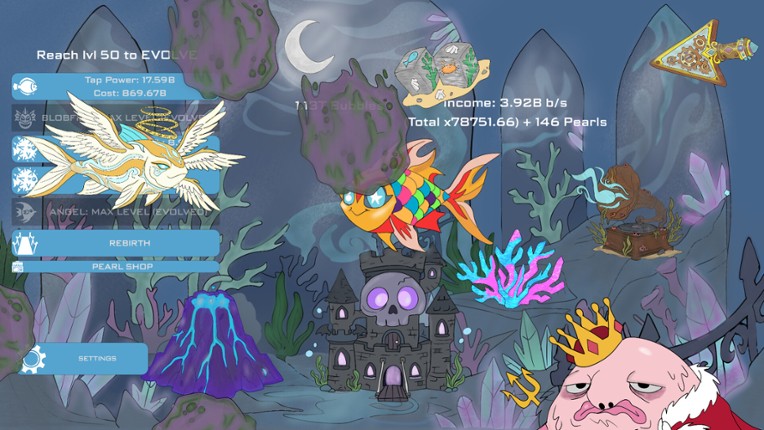 Midnight Aquarium: Idle Clicker screenshot