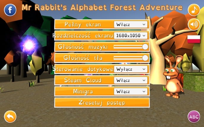 Mr Rabbit's Alphabet Forest Adventure screenshot