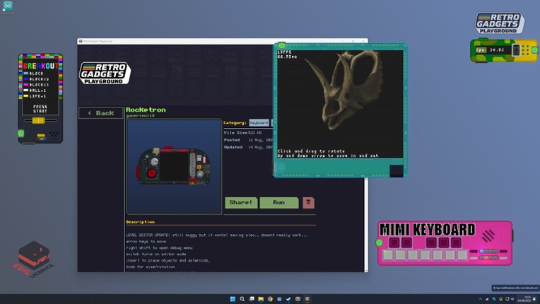 Retro Gadgets Playground screenshot