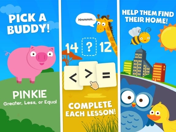 Animal Math Games For Kids Image