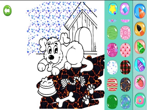 Blue coloring book screenshot