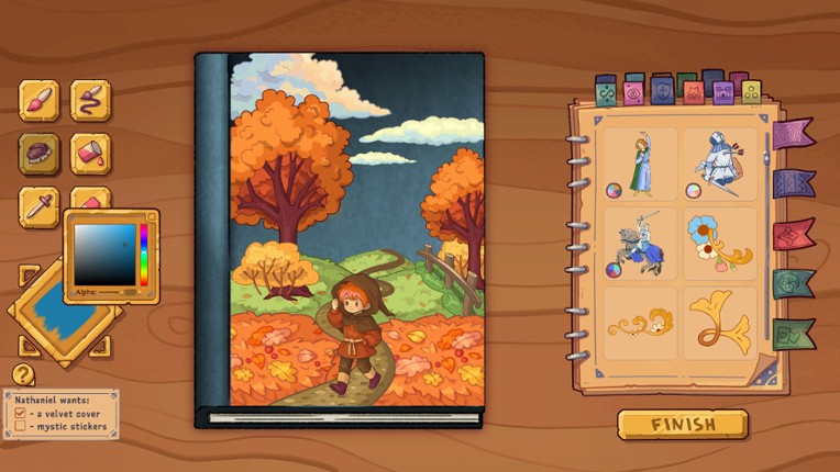 Bookbinding screenshot