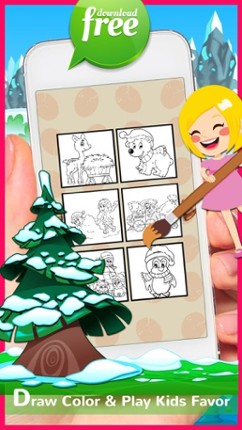 Christmas Coloring Book Free For Kids And Toddlers screenshot