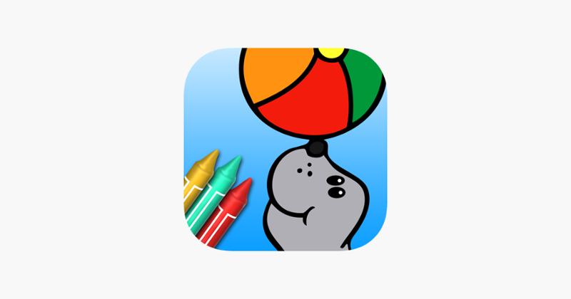Coloring Book Baby Animals Image
