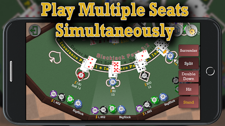 Advanced 21 Blackjack screenshot