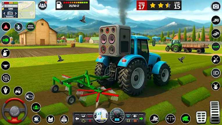 Big Farming Tractor Game 3D screenshot