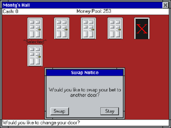 Monty's Hall screenshot