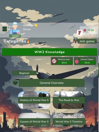 World War 2 Knowledge Quiz screenshot
