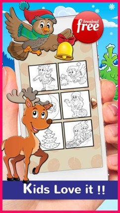 Christmas Coloring Book Free For Kids And Toddlers Image