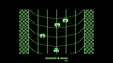 Green/Colour Screen Invaders C64 Image