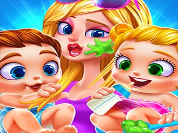 My Newborn Baby Twins Care Game Cover