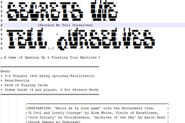 Secrets We Tell Ourselves screenshot