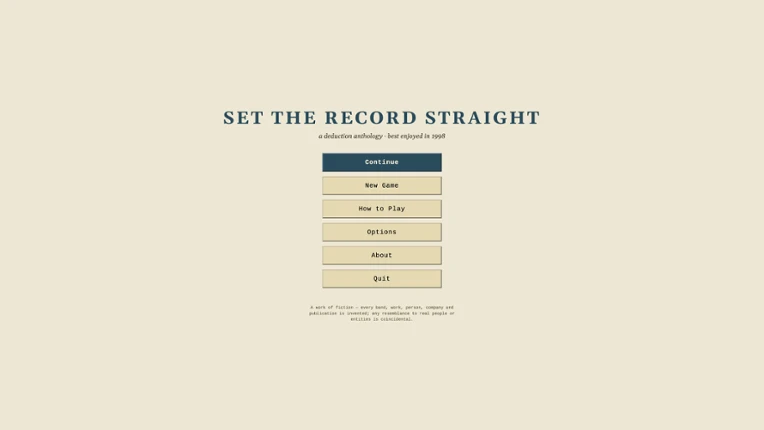 Set the Record Straight Image