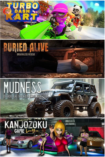 Games like Turbo Dash Kart & Mudness Offroad & Buried Alive & Kanjozoku Game