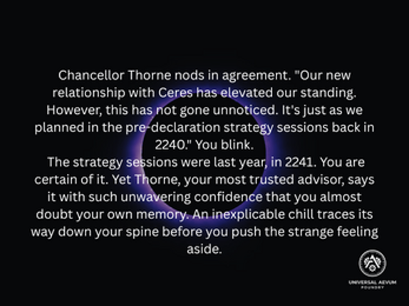 Universal Aevum Foundry screenshot