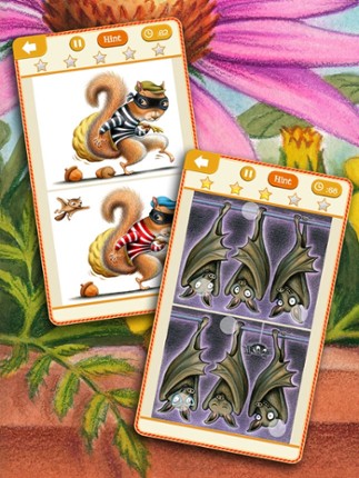 Animal Kingdom Spot the Difference Picture Hunter Puzzle Games for Kids and Family- Search and find differences in each pic! Free Edition screenshot