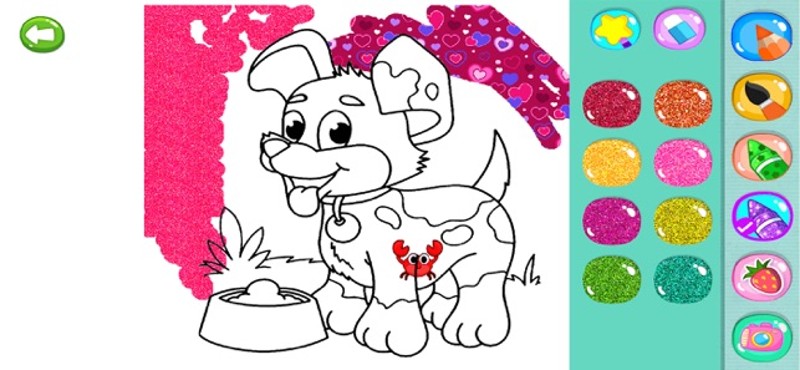 Blue coloring book screenshot