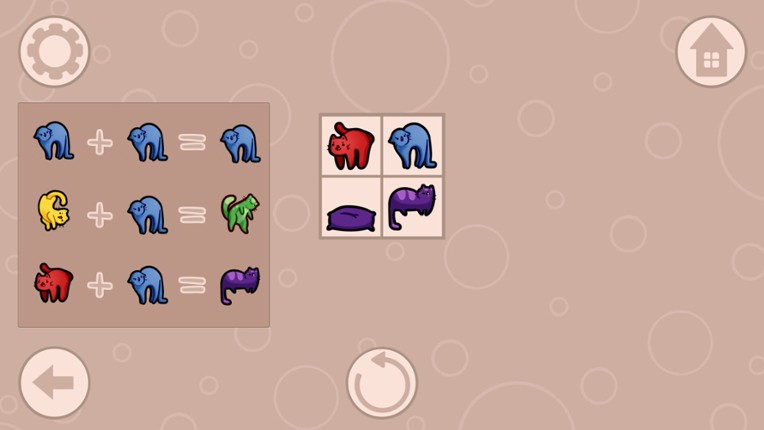 Cat Palette: Merging Colorful Kittens screenshot