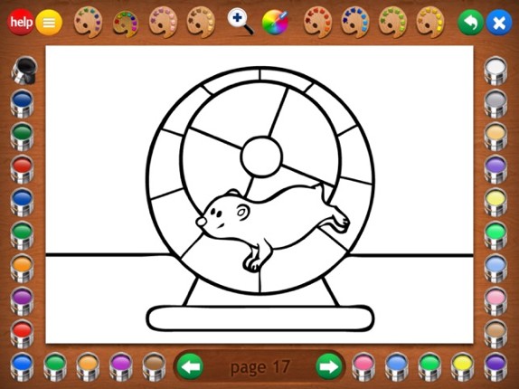 Coloring Book Baby Animals Image