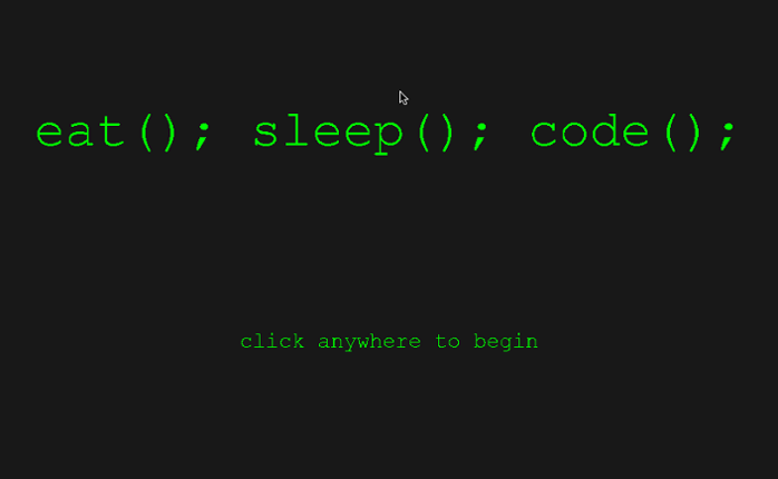 eat(); sleep(); code(); Image