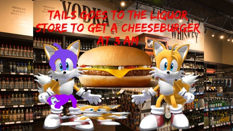 Tails Goes To The Liquor Store To Get A Cheeseburger Image