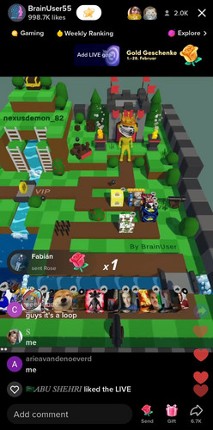 Tiktok Live game (Be the King V1) Image
